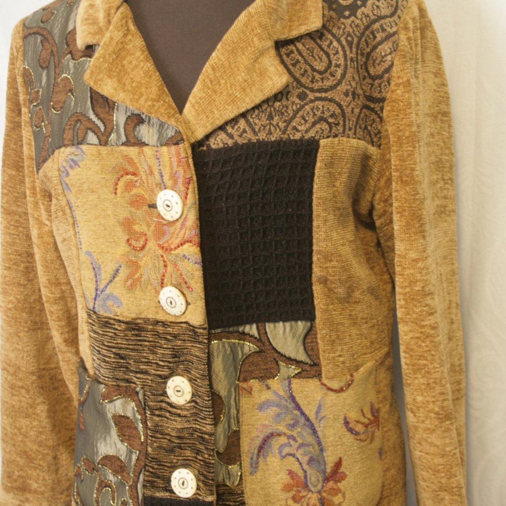 Patchwork Sweater-Jacket - Picture 3 of 5